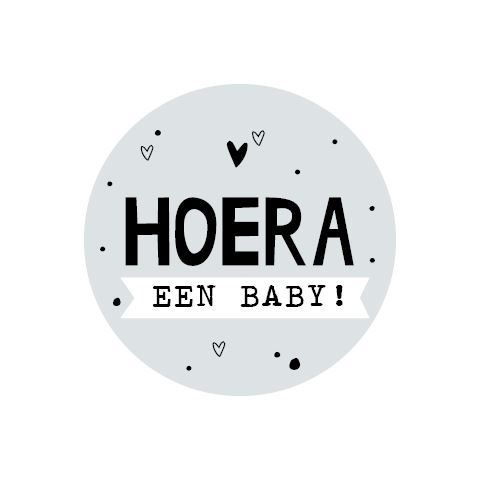 Stickers | Hoera een baby! | 10 stuks