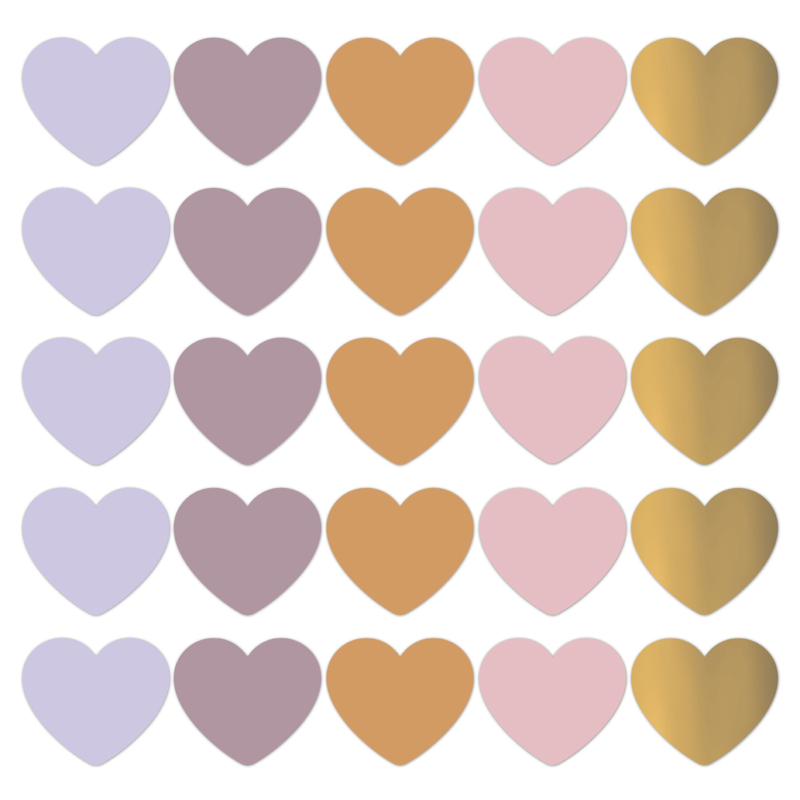 Stickers | Spring hearts | 10 stuks