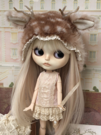Blythe Fluffy Fawn Deer Hat 🦌