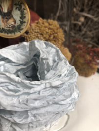 One piece of 100% Hand Dyed Silk wrinkled Ribbon. Nr.12