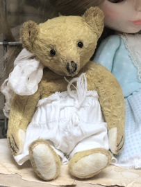 Hug Me Again Collectible bear "Finn" standing about 6 inch tall.