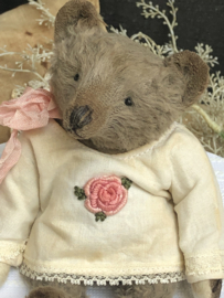 Hug Me Again Collectible bear "Miesje" standing about 6 inch tall.