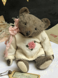 Hug Me Again Collectible bear "Miesje" standing about 6 inch tall.