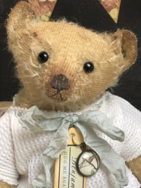 Hug Me Again Collectible bear "Benjamin" standing about 9 inch tall.