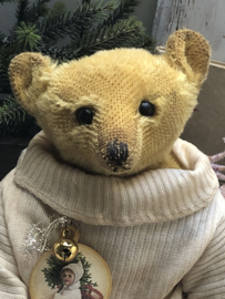 🎄 Hug Me Again Collectible bear "Tinsel Tim" standing about 10.5 inch tall.
