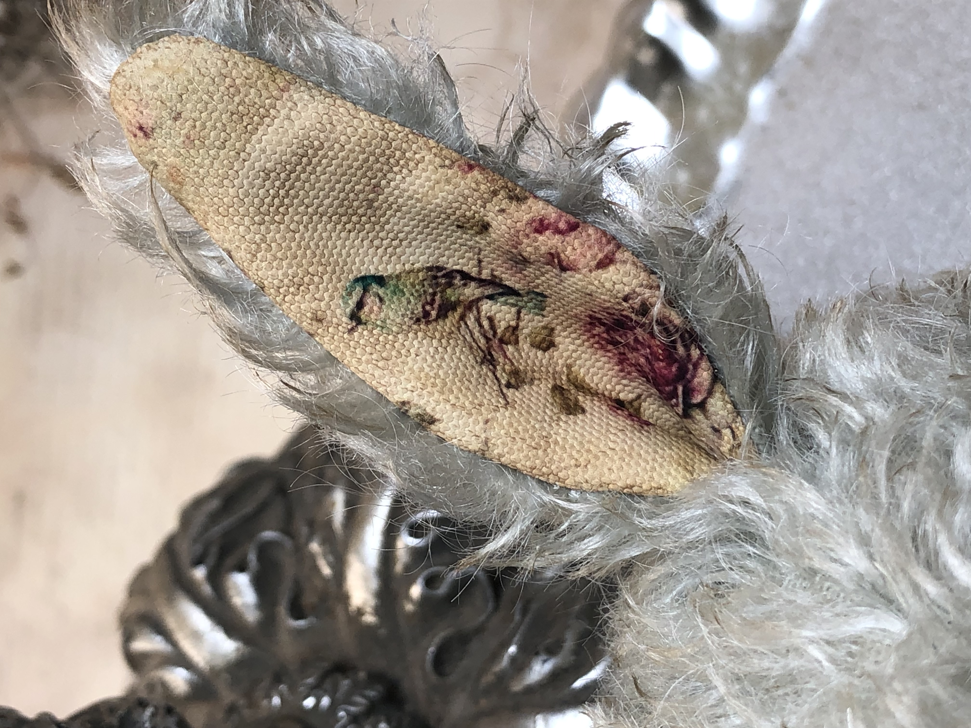 Blythe Shabby Chic mohair hat with decorative hare ears.