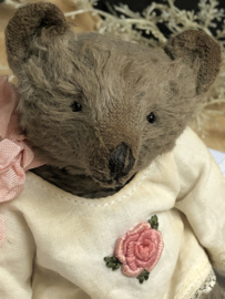 Hug Me Again Collectible bear "Miesje" standing about 6 inch tall.