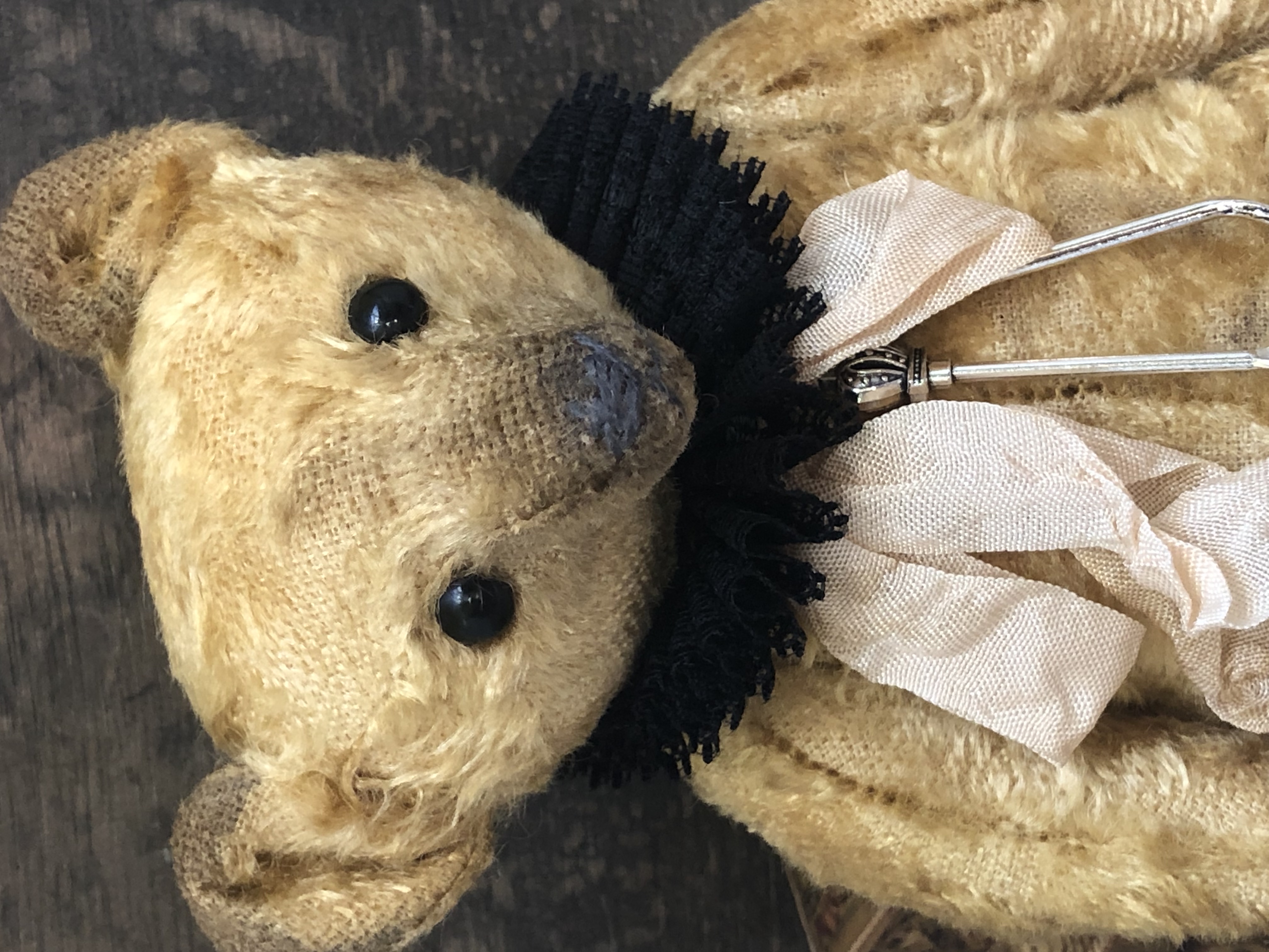 Hug Me Again Collectible bear "Florian" standing about 7.5 inch tall.