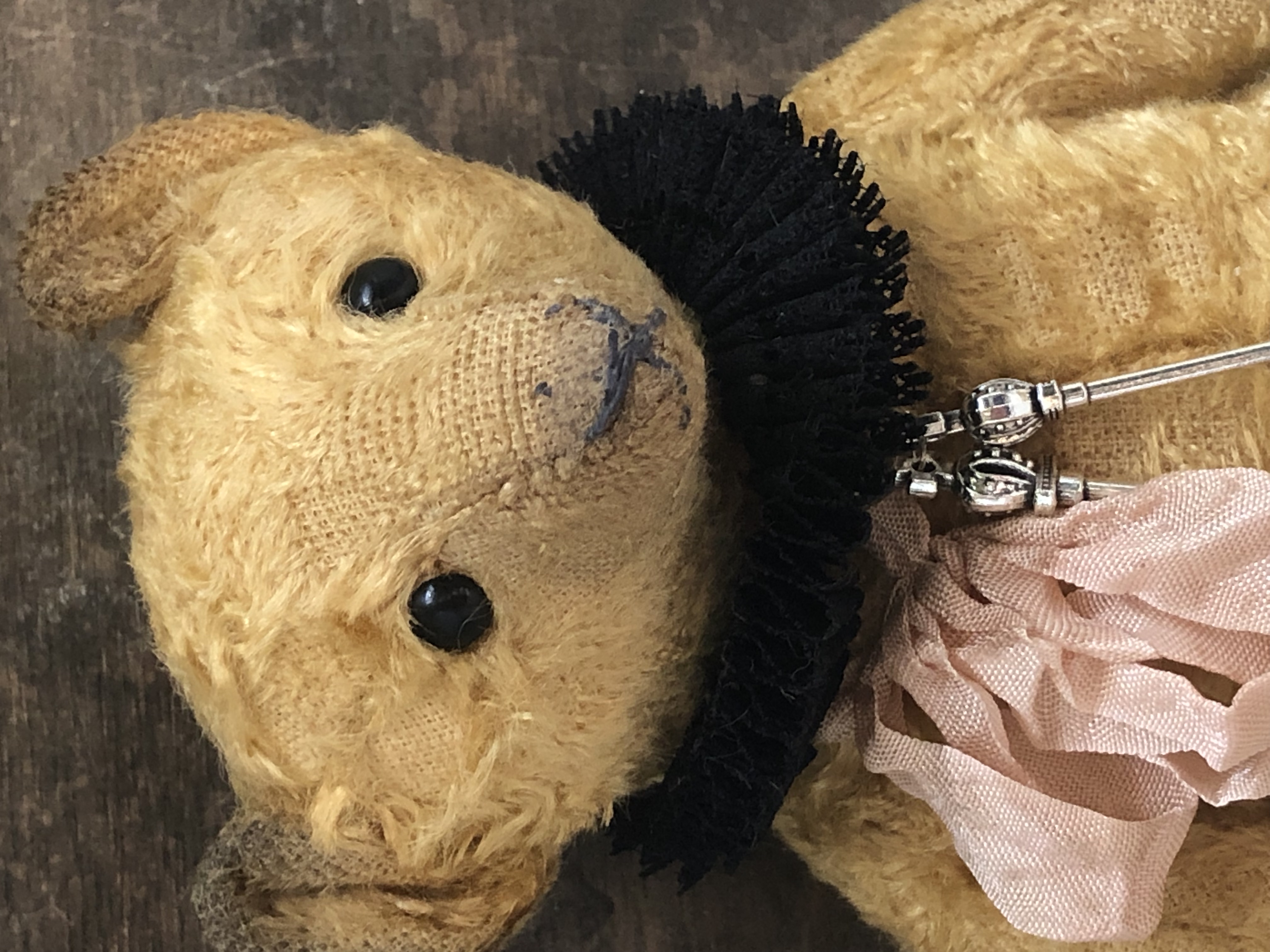Hug Me Again Collectible bear "Emeric" standing about 7.5 inch tall.