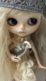 Shabby Chic vintage style dress set for Blythe TBL doll.