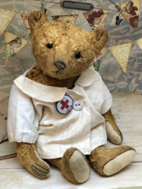 Hug Me Again Collectible bear "Doc Charlton" standing about 10" inch tall.