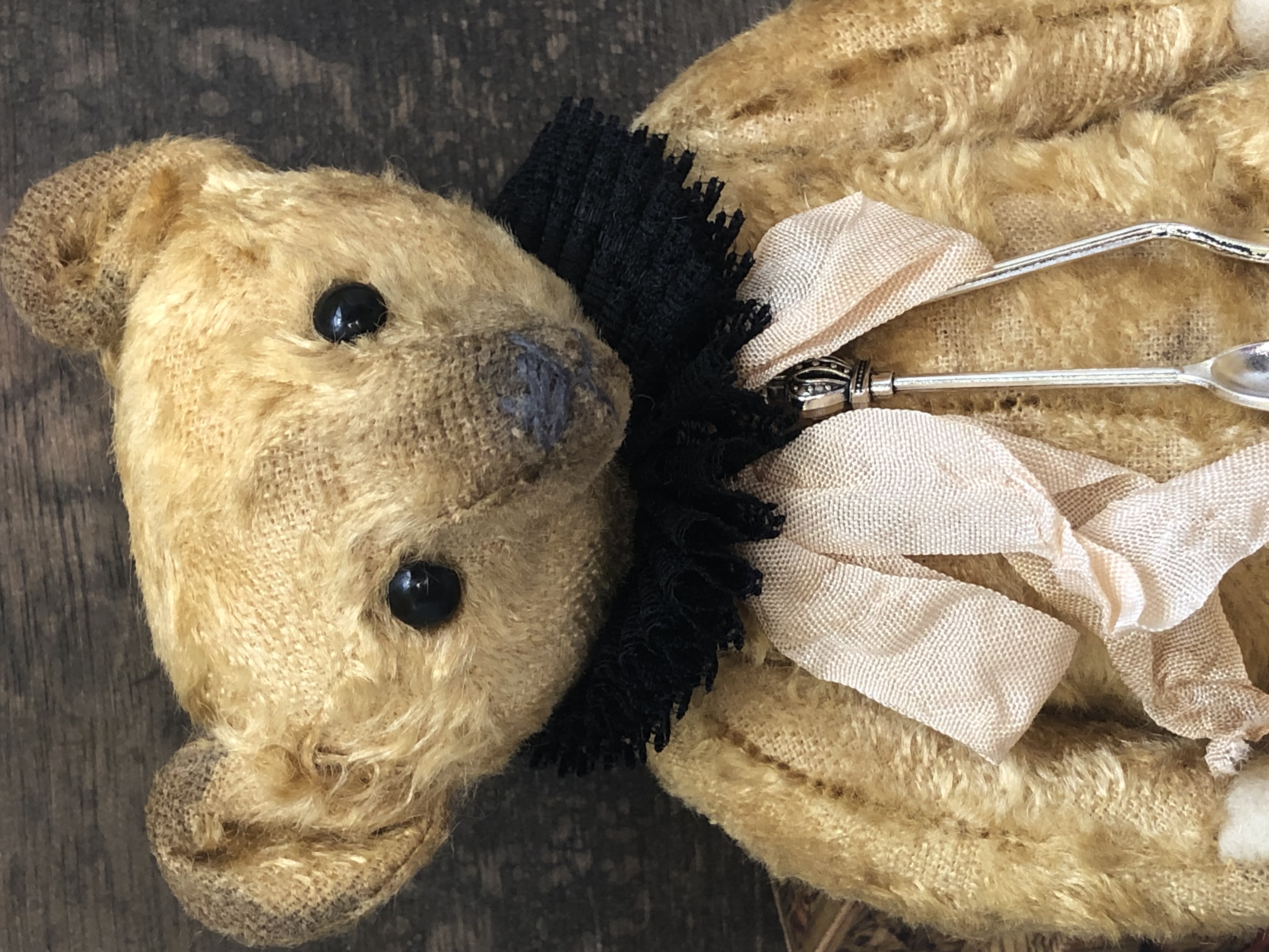 Hug Me Again Collectible bear "Florian" standing about 7.5 inch tall.
