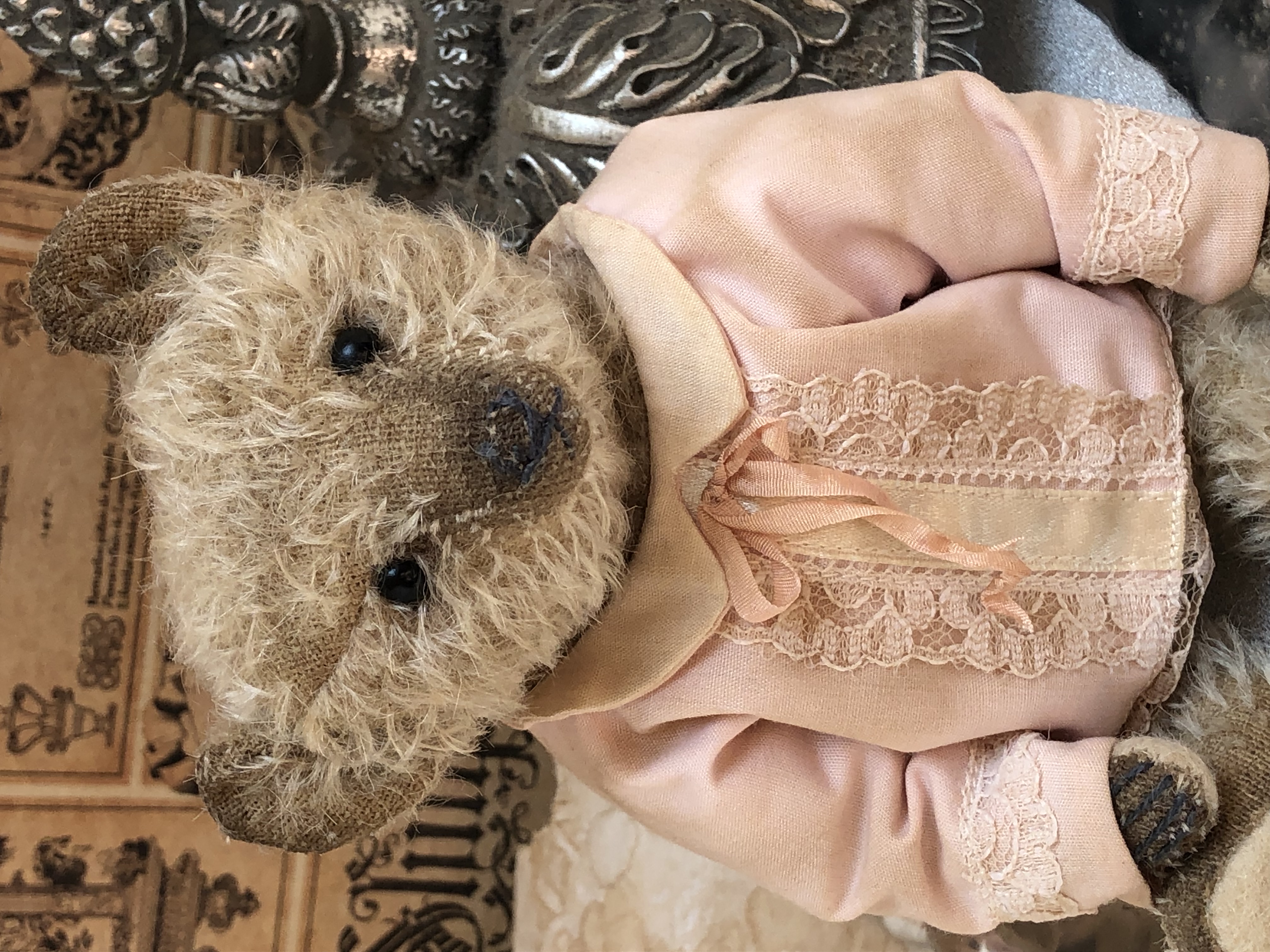 Hug Me Again Collectible bear "Frankie" standing about 7.5 inch tall.