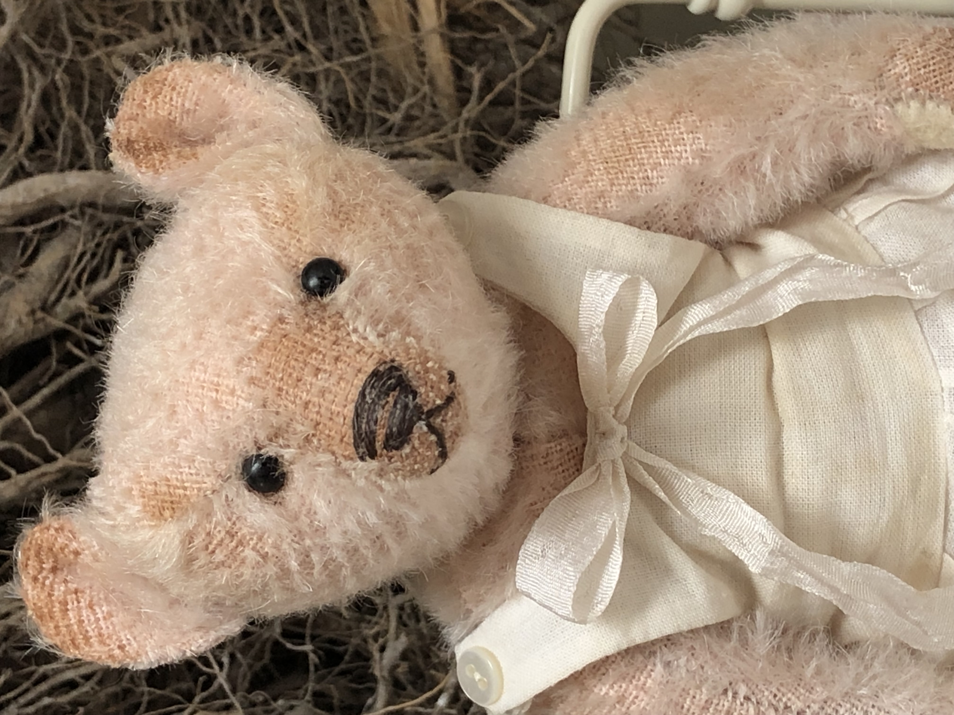 Hug Me Again Collectible bear "June" standing about 6 inch tall.