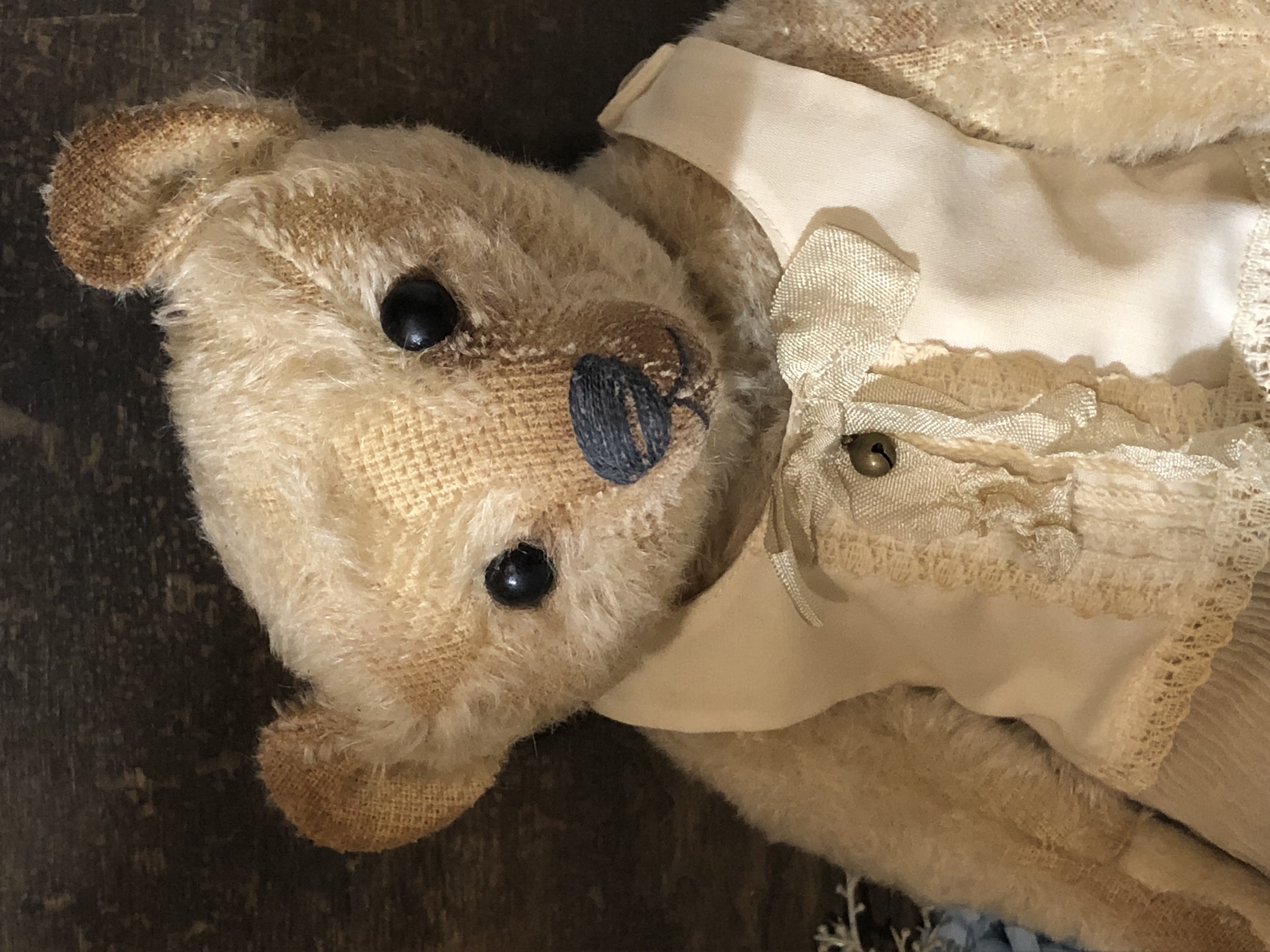Hug Me Again Collectible bear "Lucy" standing about 11 inch tall.
