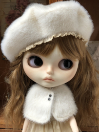 Shabby Chic vintage style winter-set for Blythe TBL doll.