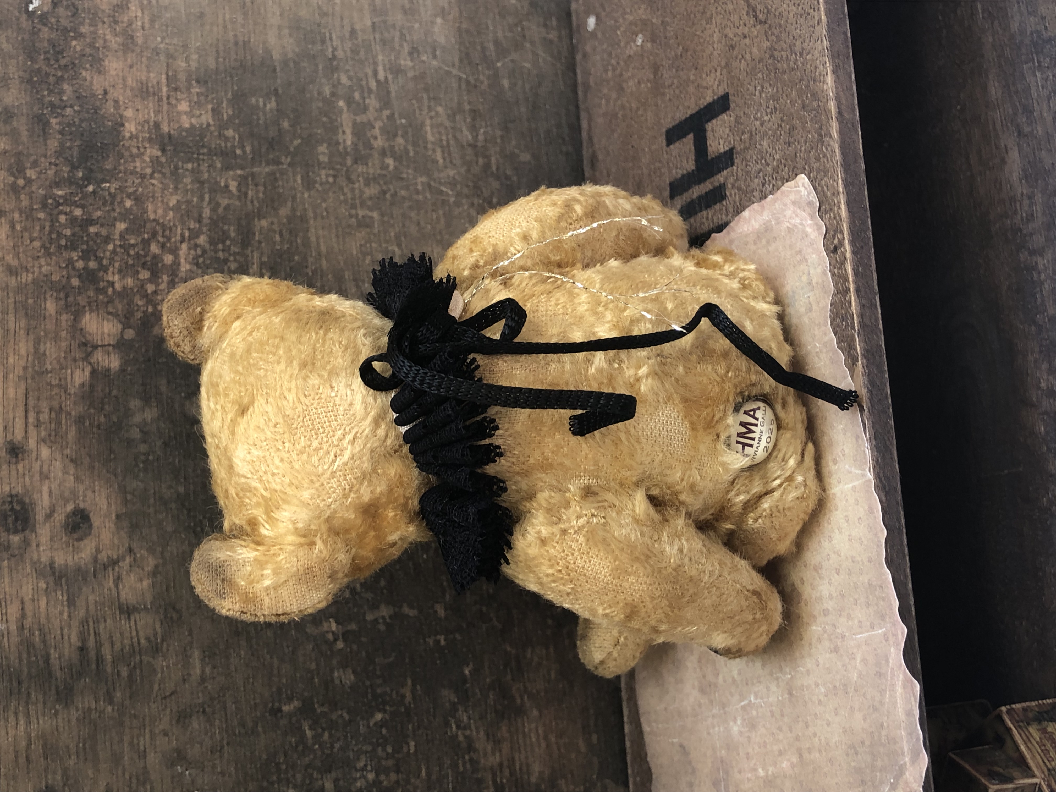 Hug Me Again Collectible bear "Florian" standing about 7.5 inch tall.