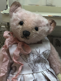 Hug Me Again Collectible bear "Miss Moththea" standing about 9" inch tall.