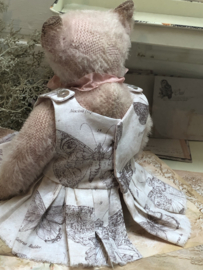 Hug Me Again Collectible bear "Miss Moththea" standing about 9" inch tall.