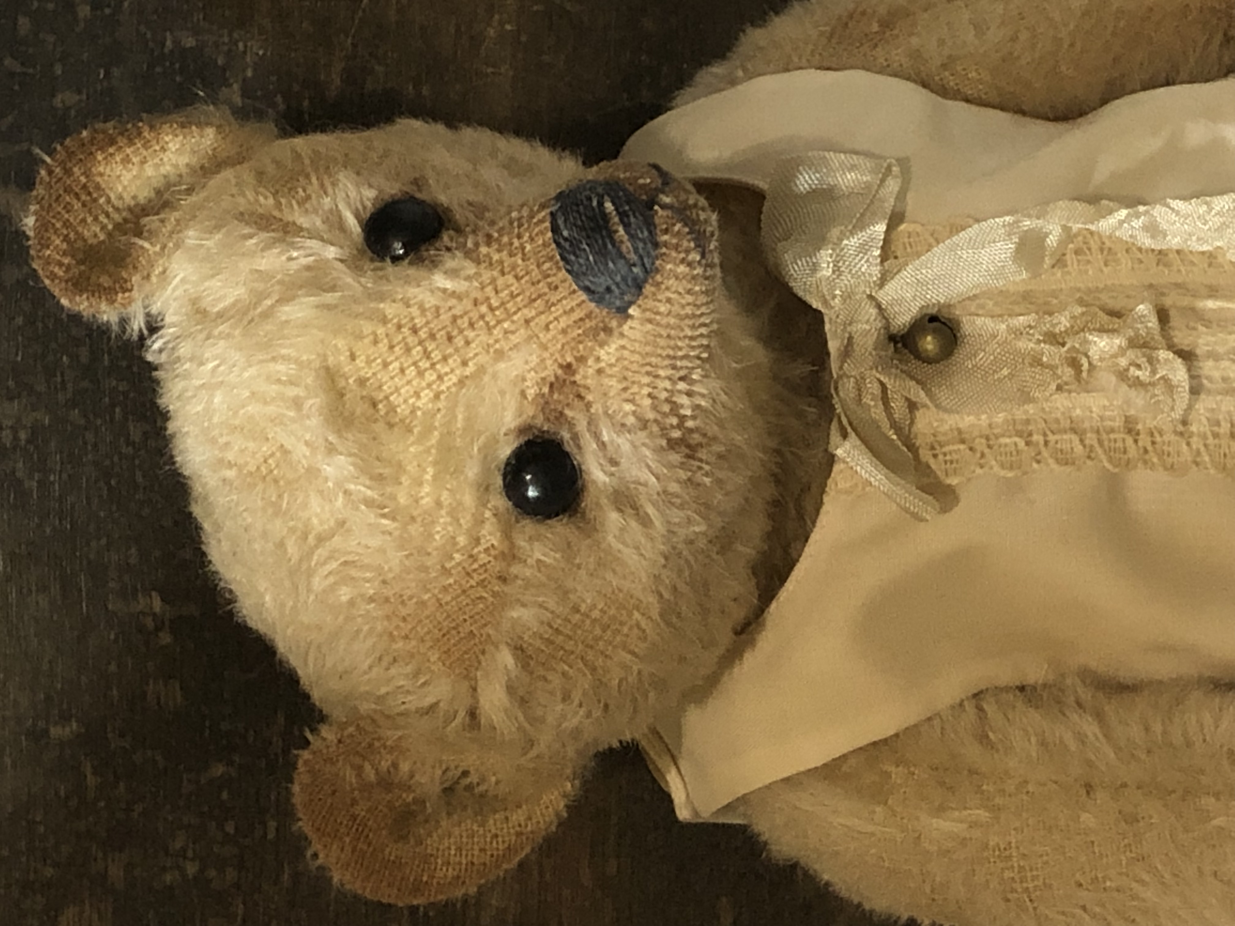 Hug Me Again Collectible bear "Lucy" standing about 11 inch tall.
