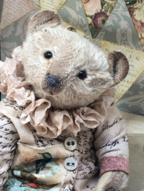 Hug Me Again Collectible bear "Scout" standing about 9" inch tall.
