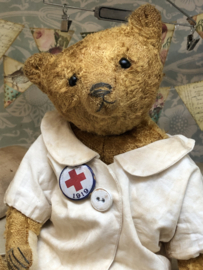 Hug Me Again Collectible bear "Doc Charlton" standing about 10" inch tall.