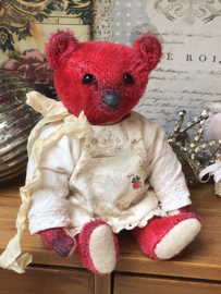 Hug Me Again Collectible bear "Loretto" standing about 6 inch tall.