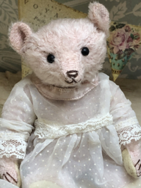 Hug Me Again Collectible bear "Rosalind" standing about 6 inch tall.