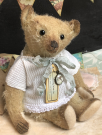Hug Me Again Collectible bear "Benjamin" standing about 9 inch tall.