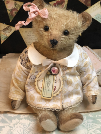 Hug Me Again Collectible bear "Lucette" standing about 10.5 inch tall.