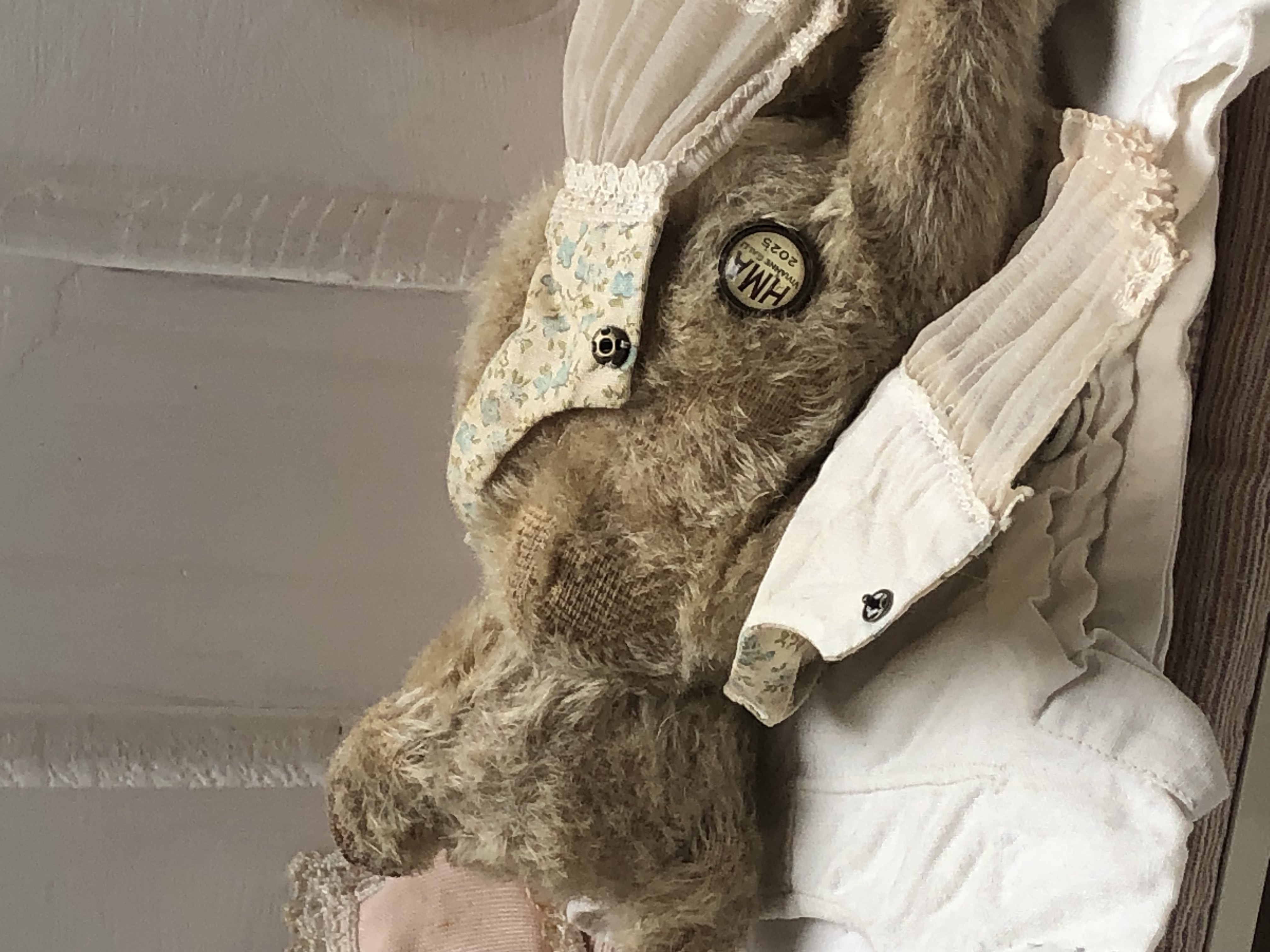 Hug Me Again Collectible bear "Colette" standing about 7.5 inch tall.