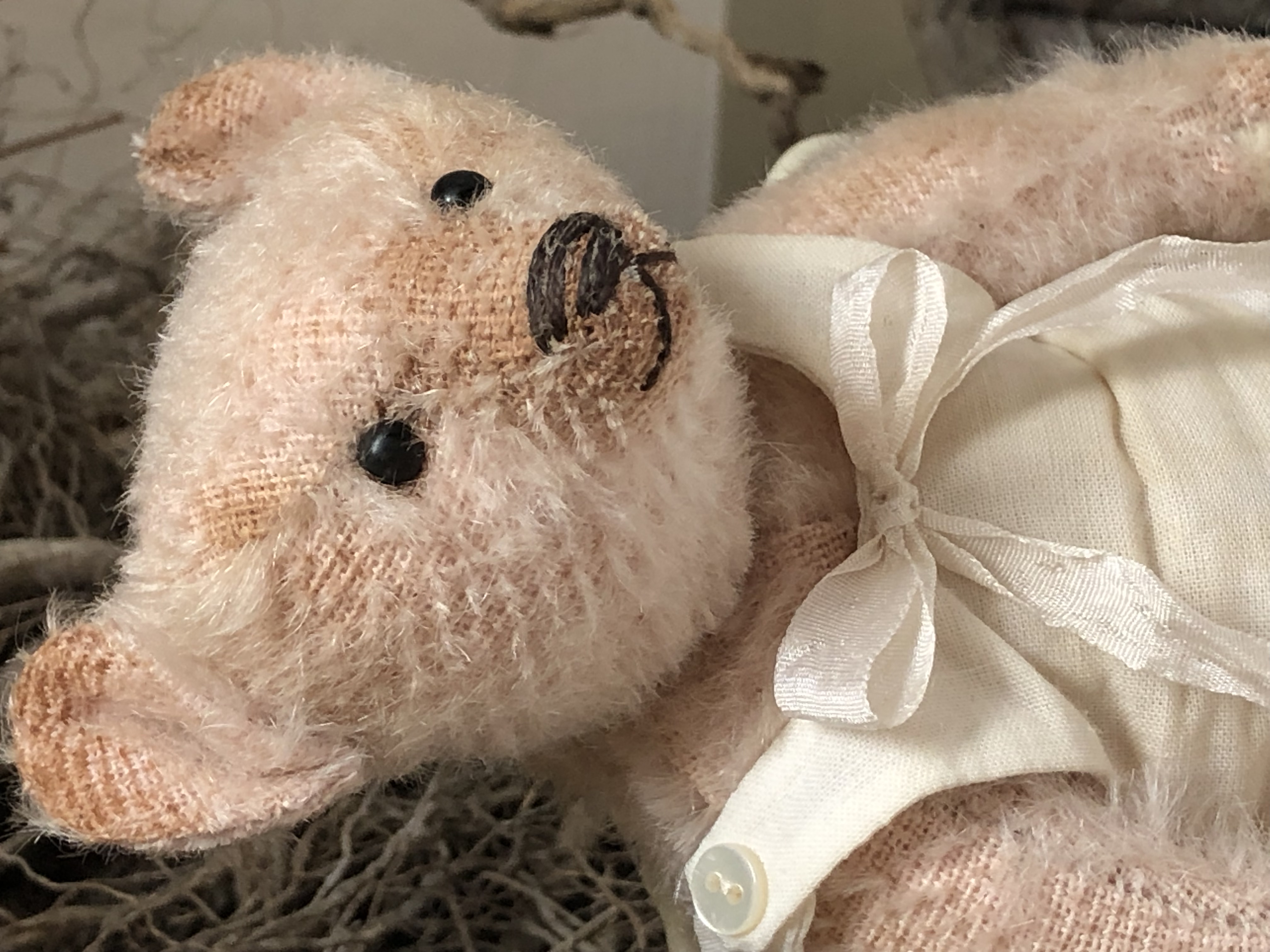 Hug Me Again Collectible bear "June" standing about 6 inch tall.