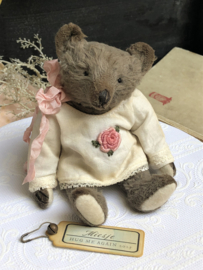Hug Me Again Collectible bear "Miesje" standing about 6 inch tall.