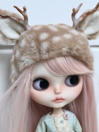 Blythe Fluffy Fawn Deer Hat.