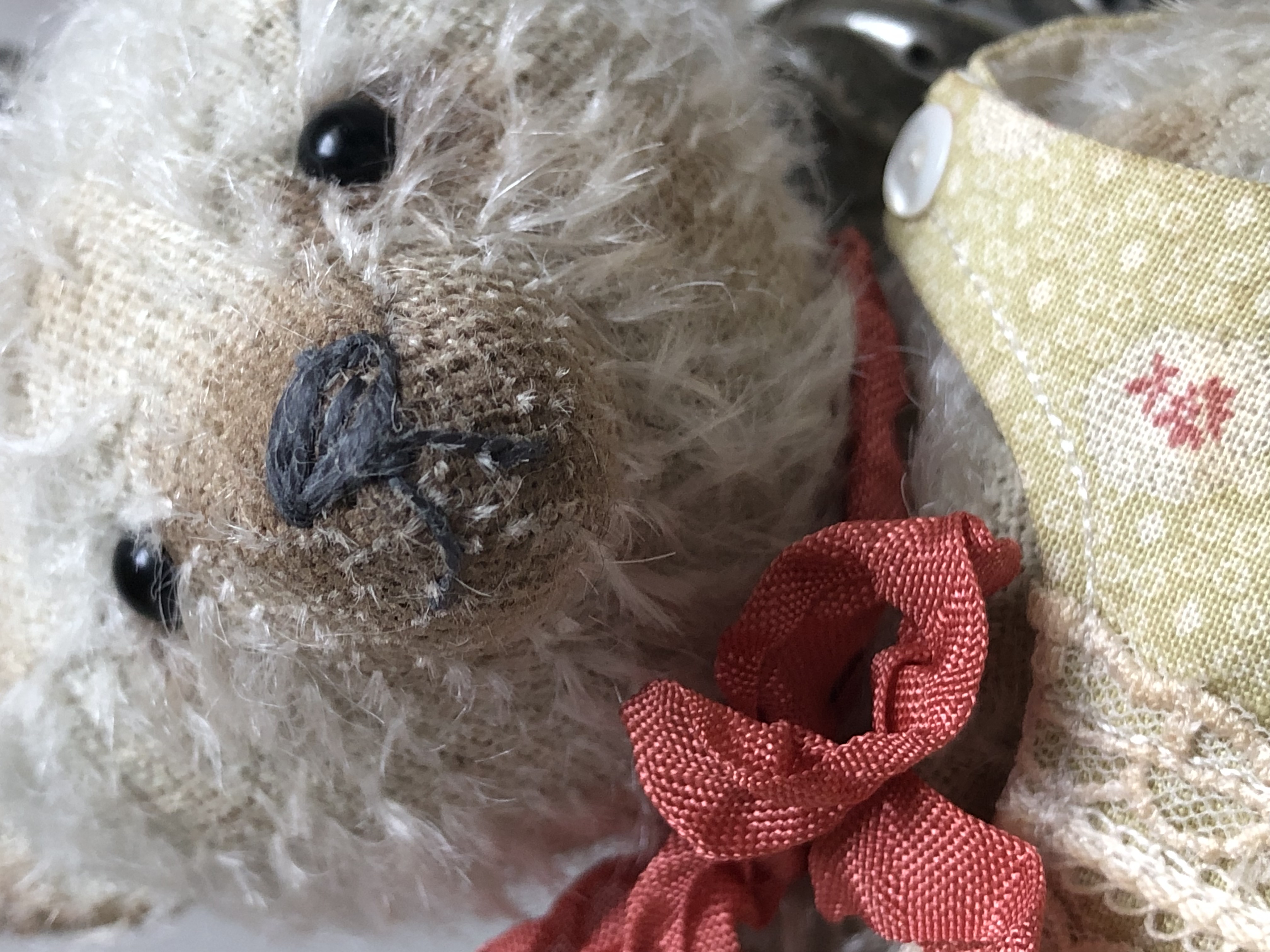 Hug Me Again Collectible bear "Florian" standing about 7.5 inch tall.