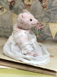 Hug Me Again Collectible bear "Rosalind" standing about 6 inch tall.