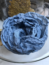 One piece of 100% Hand Dyed Silk wrinkled Ribbon. Nr.13