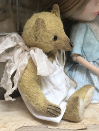 Hug Me Again Collectible bear "Finn" standing about 6 inch tall.