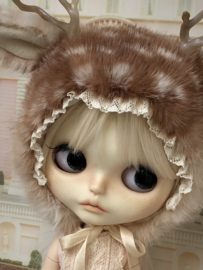 Blythe Fluffy Fawn Deer Hat 🦌