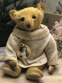 🎄 Hug Me Again Collectible bear "Tinsel Tim" standing about 10.5 inch tall.