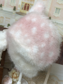 Blythe Fluffy Fawn Deer Hat 🦌 soft pink.