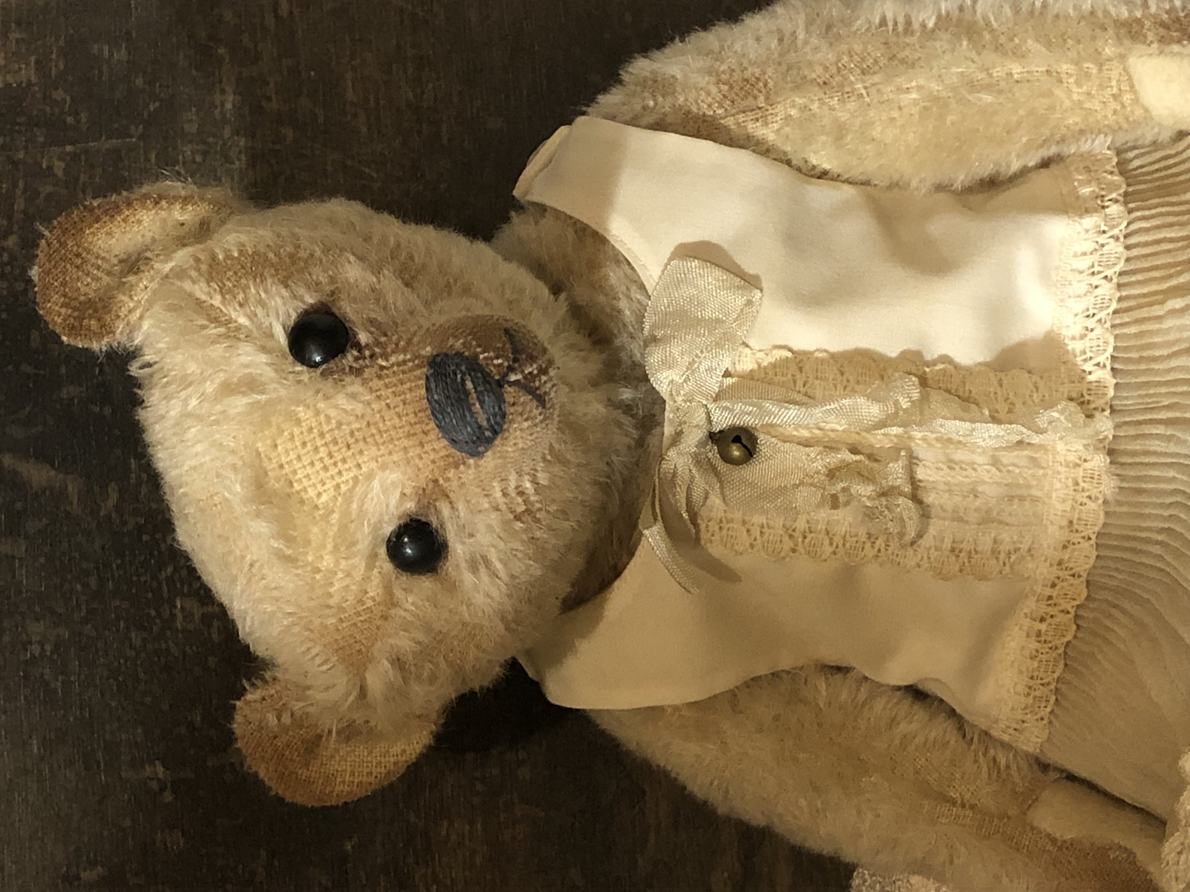 Hug Me Again Collectible bear "Lucy" standing about 11 inch tall.