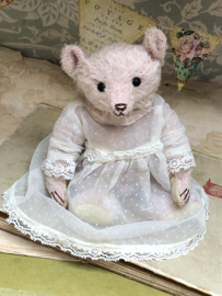 Hug Me Again Collectible bear "Rosalind" standing about 6 inch tall.