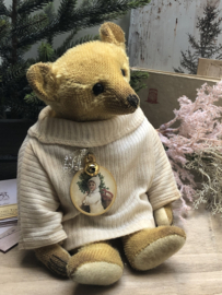 🎄 Hug Me Again Collectible bear "Tinsel Tim" standing about 10.5 inch tall.