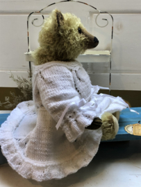 Hug Me Again Collectible bear "Olivia" standing about 12.5 inch tall.