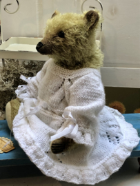 Hug Me Again Collectible bear "Olivia" standing about 12.5 inch tall.