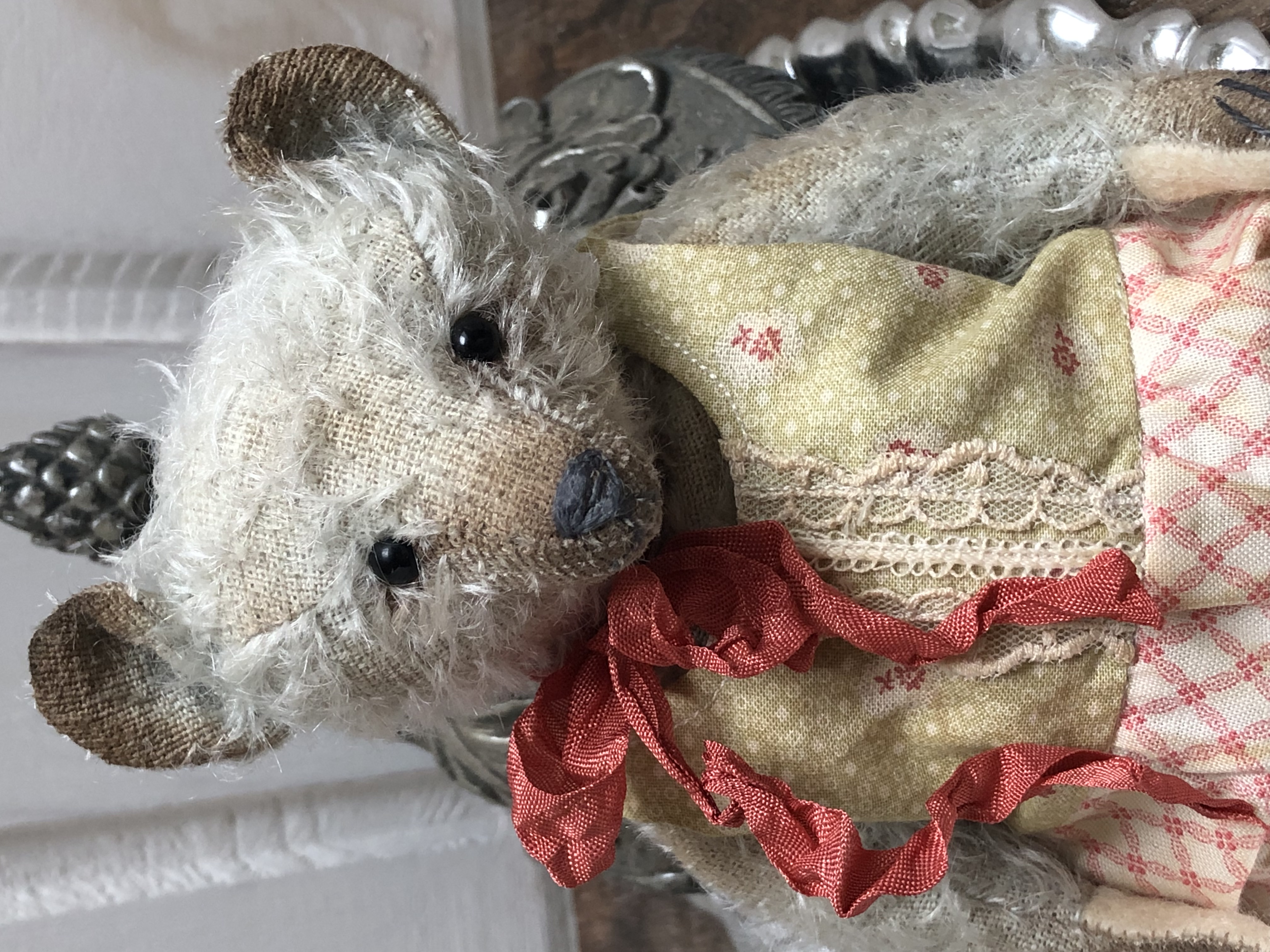 Hug Me Again Collectible bear "Florian" standing about 7.5 inch tall.