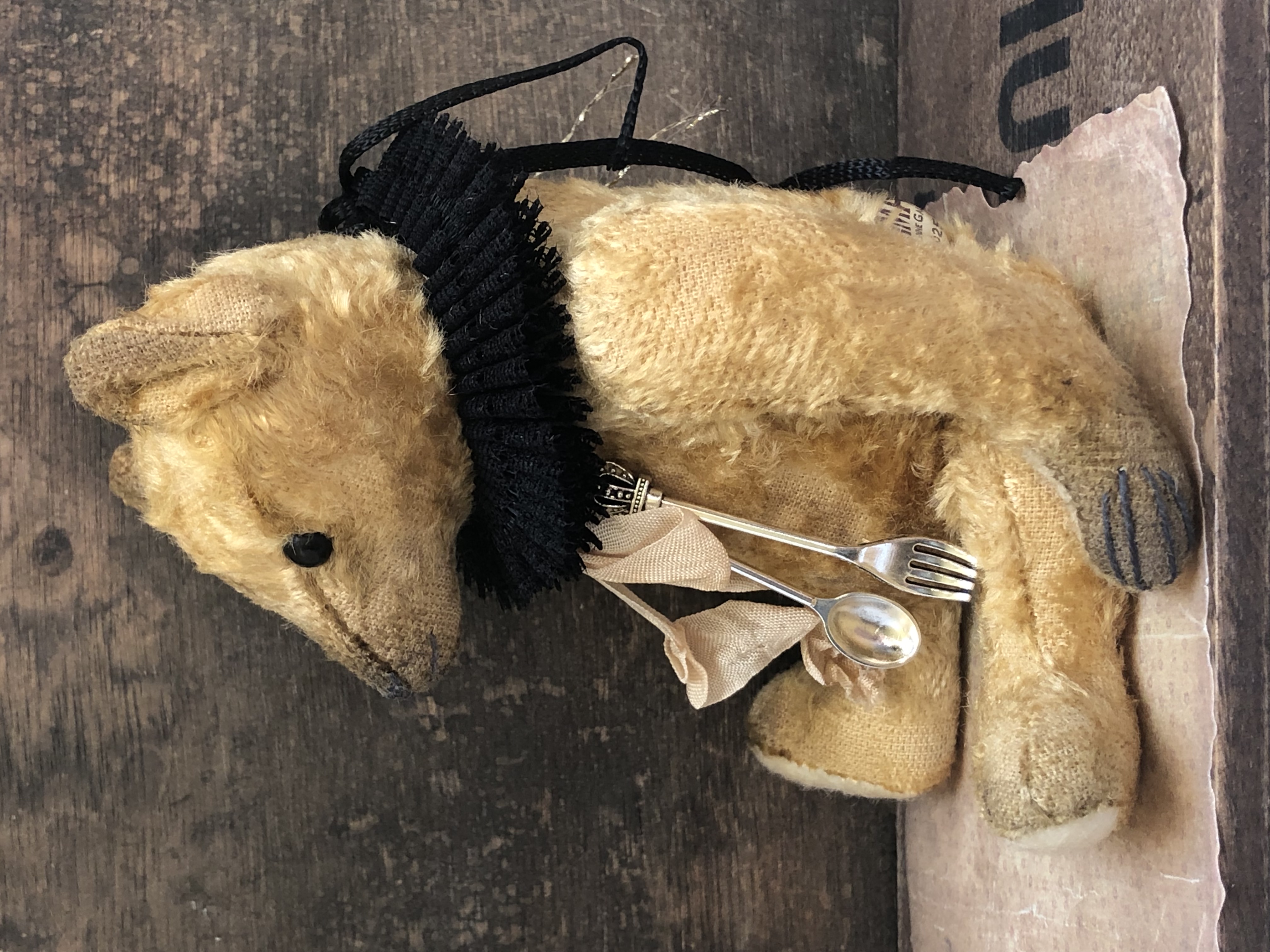 Hug Me Again Collectible bear "Florian" standing about 7.5 inch tall.
