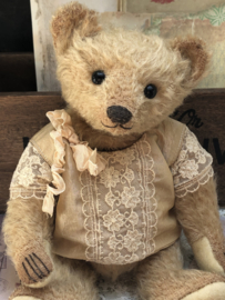Hug Me Again Collectible bear "Sandy" standing about 9 inch tall.