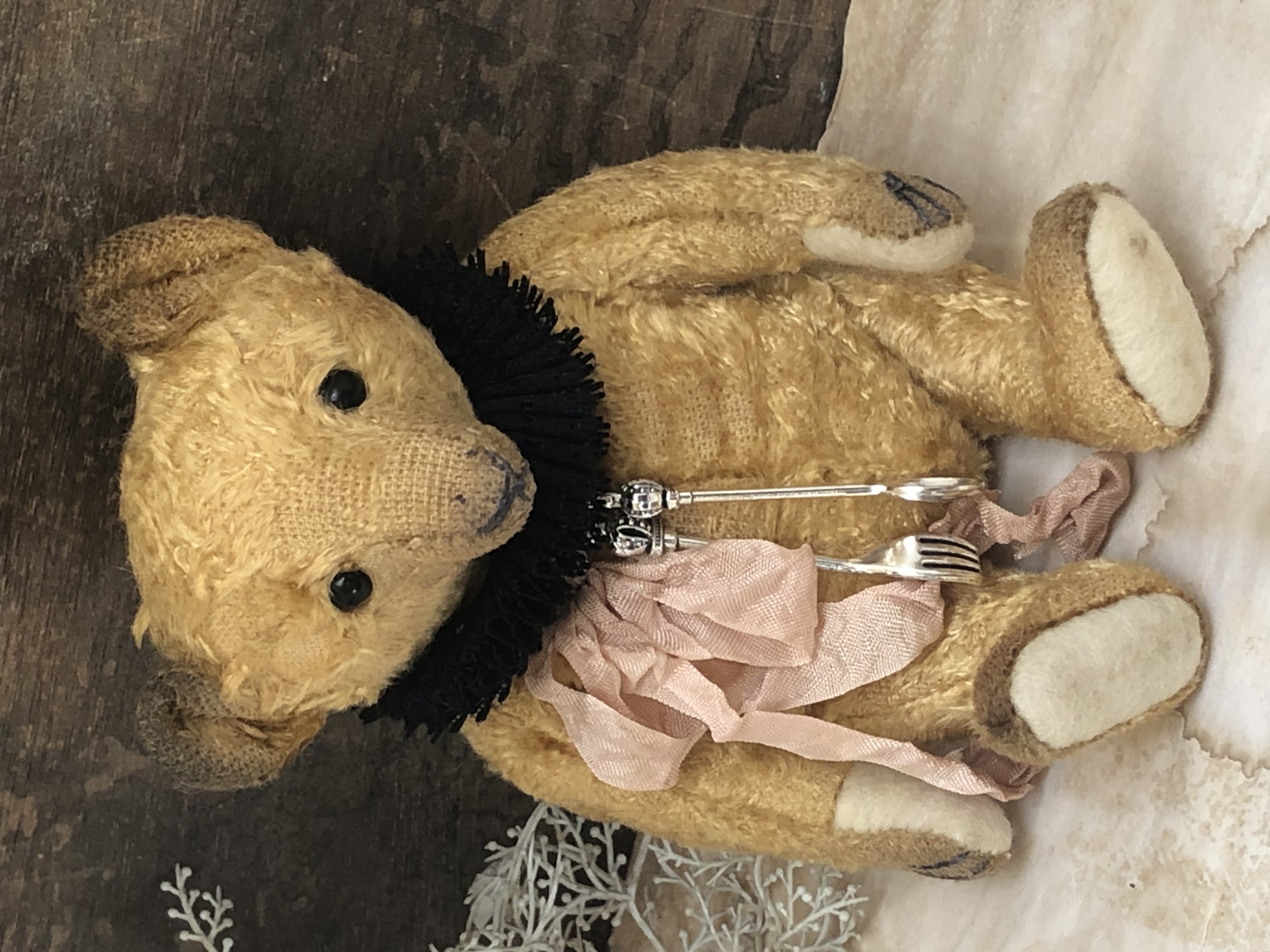 Hug Me Again Collectible bear "Emeric" standing about 7.5 inch tall.